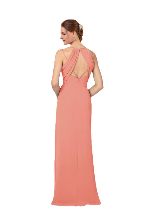 Flirty Chiffon Bridesmaid Dress with Modern Back Detail Brisbane