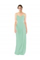 Classic Long Chiffon Bridesmaid Dress with V-Neck Brisbane