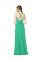 Classic Chiffon Bridesmaid Dress with Lace-Up Back Brisbane