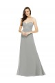Chiffon Bridesmaid Dress with Sweetheart Neckline and Adjustable Straps Brisbane