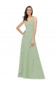 Chiffon Bridesmaid Dress with Ruffles and Draping Brisbane