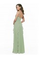 Chiffon Bridesmaid Dress with Ruffles and Draping Brisbane
