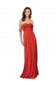 Chiffon A-Line Bridesmaid Dress with Ruched Bodice Brisbane