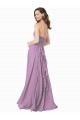 High Halter Chiffon Bridesmaid Dress with Ruffle Details Back Brisbane