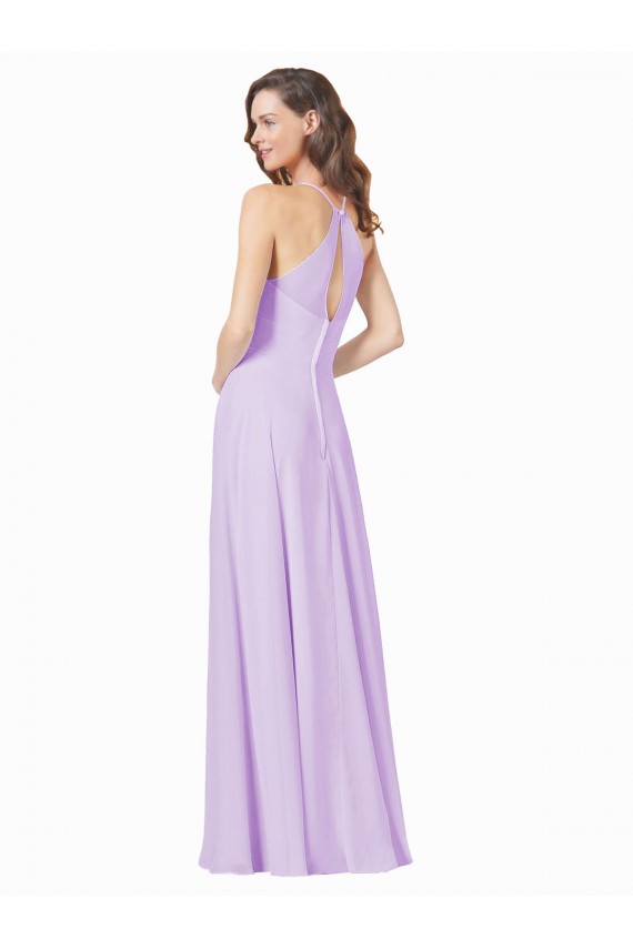 Simple Chiffon Bridesmaid Dress with Pocket Brisbane