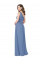 Pleated One Shoulder Chiffon Bridesmaid Dress Brisbane