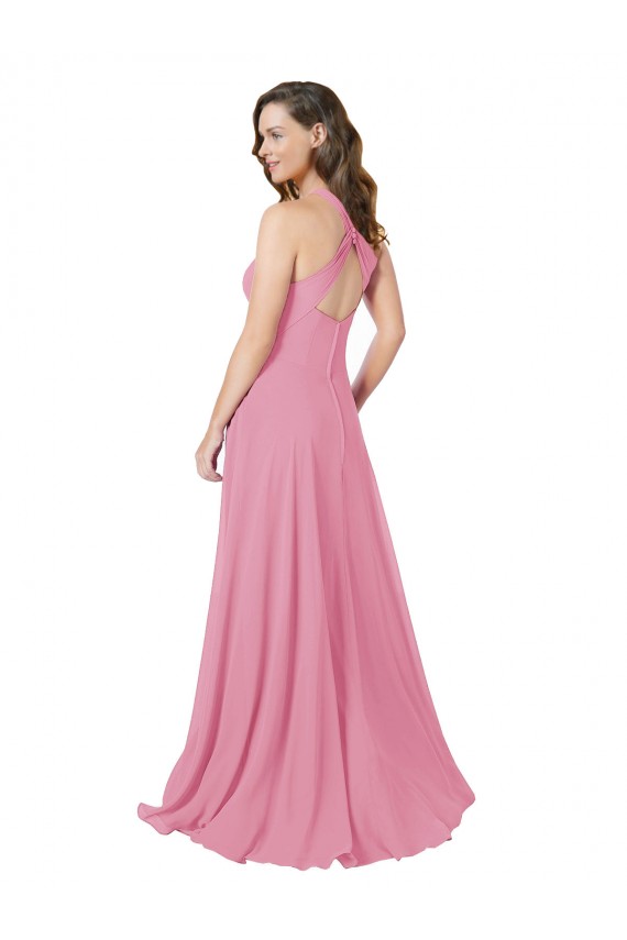 Chiffon Bridesmaid Dress / Prom Dress with Keyhole Front Brisbane