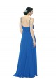 Spaghetti Strap Chiffon Bridesmaids Dress with Asymmetrical Ruffle and Front Slit Brisbane