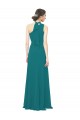 One Shoulder Chiffon Bridesmaids Dress with Scarf Tie Neckline Brisbane