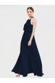 High Halter Chiffon Bridesmaid Dress with Side Slit Brisbane