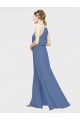 High Halter Chiffon Bridesmaid Dress with Side Slit Brisbane