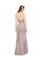 Fit and Flare Long Chiffon Bridesmaid Dress / Prom Dress with Sash and Open Back Brisbane