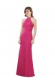 Slim A-Line Long Chiffon Bridesmaid Dress with Strappy Back Brisbane