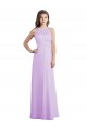 Sweetheart Long Chiffon Bridesmaid Dress with Halter Straps Brisbane