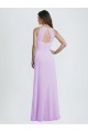 Sweetheart Long Chiffon Bridesmaid Dress with Halter Straps Brisbane