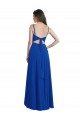 Draped High Low Chiffon Bridesmaid Dress with Cross Over Bodice Brisbane