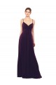 Floor Length A-Line Chiffon Bridesmaid Dress with Criss Cross Back Brisbane