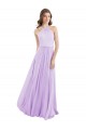Halter Chiffon A-Line Bridesmaid Dress with Flounce Back Brisbane