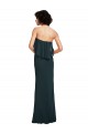 Strapless Chiffon Bridesmaid Dress with cascading Flounce Crop Top Bodice Brisbane