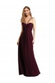 Long Chiffon Bridesmaid Dress with Sweetheart Neckline Brisbane