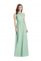 Cutout Open Back Shirred Halter Maxi Bridesmaid Dress Brisbane