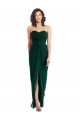 Twist Front Draped Chiffon Bridesmaid Dress with Slit Brisbane