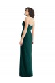 Twist Front Draped Chiffon Bridesmaid Dress with Slit Brisbane