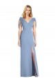 Bow-Shoulder Sleeveless Deep V-Back Mermaid Bridesmaid Dress Brisbane
