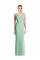 Sleeveless Tie Back Chiffon Trumpet Chiffon Bridesmaid Dress Brisbane