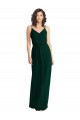 V-Neck Blouson Bodice Chiffon Maxi Bridesmaid Dress Brisbane