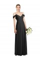 Cold-Shoulder V-Back Chiffon Maxi Bridesmaid Dress Brisbane