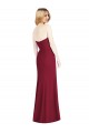Strapless Chiffon Trumpet Bridesmaid Dress with Front Slit Brisbane