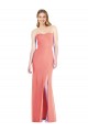 Strapless Chiffon Trumpet Bridesmaid Dress with Front Slit Brisbane