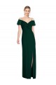 Ruffled Cold-Shoulder Maxi Chiffon Bridesmaid Dress Brisbane