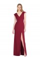 Ruffled Sleeves Mermaid Chiffon Bridesmaid Dress with Front Slit Brisbane
