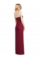 Spaghetti Strap Draped Skirt Chiffon Bridesmaid Dress with Front Slit Brisbane