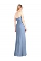 Trumpet Full Length Strapless Chiffon Bridesmaid Dress with Slit Brisbane