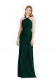 Sleek Full-Length Twist Halter Chiffon Bridesmaid Dress Brisbane