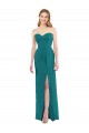 Sweetheart Neckline Lux Chiffon Bridesmaid Dress with Side Slit Brisbane