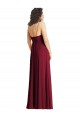 V-Neck Low Back Maxi Formal Wrap Chiffon Bridesmaid Dress Brisbane