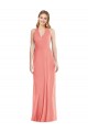 V-Neck Halter Chiffon Maxi Formal Bridesmaid Dress Open Back Brisbane