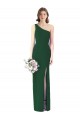 One Shoulder Chiffon Trumpet Bridesmaid Dress Brisbane