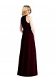 Sleeveless Halter Chiffon Maxi Bridesmaid Dress Brisbane