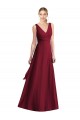 Sleeveless V-Neck Chiffon Wrap Bridesmaid Dress Brisbane