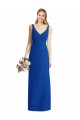Sleeveless V-Back Long Trumpet Chiffon Bridesmaid Dress Brisbane