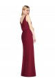 Blouson Bodice Chiffon Bridesmaid Dress with Front Slit Brisbane