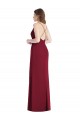 Criss Cross Back Mermaid Wrap Chiffon Bridesmaid Dress Brisbane