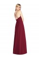 Criss Cross Back A-Line Chiffon Maxi Bridesmaid Dress Brisbane
