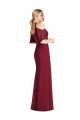 Ruffle Cold-Shoulder Mermaid Chiffon Maxi Bridesmaid Dress Brisbane