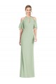 Ruffle Cold-Shoulder Mermaid Chiffon Maxi Bridesmaid Dress Brisbane